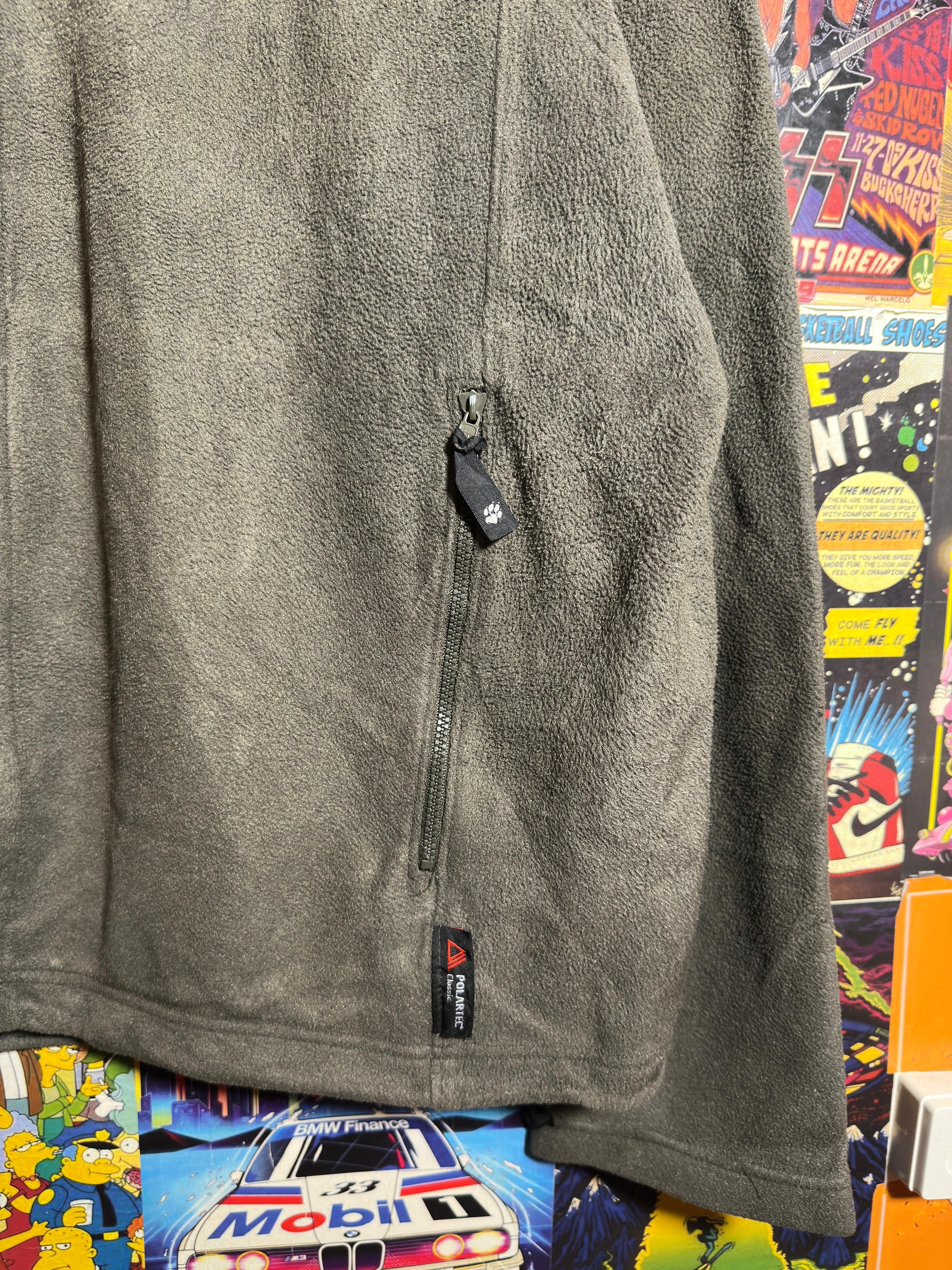 Brown Jack Wolfskin fleece jacket