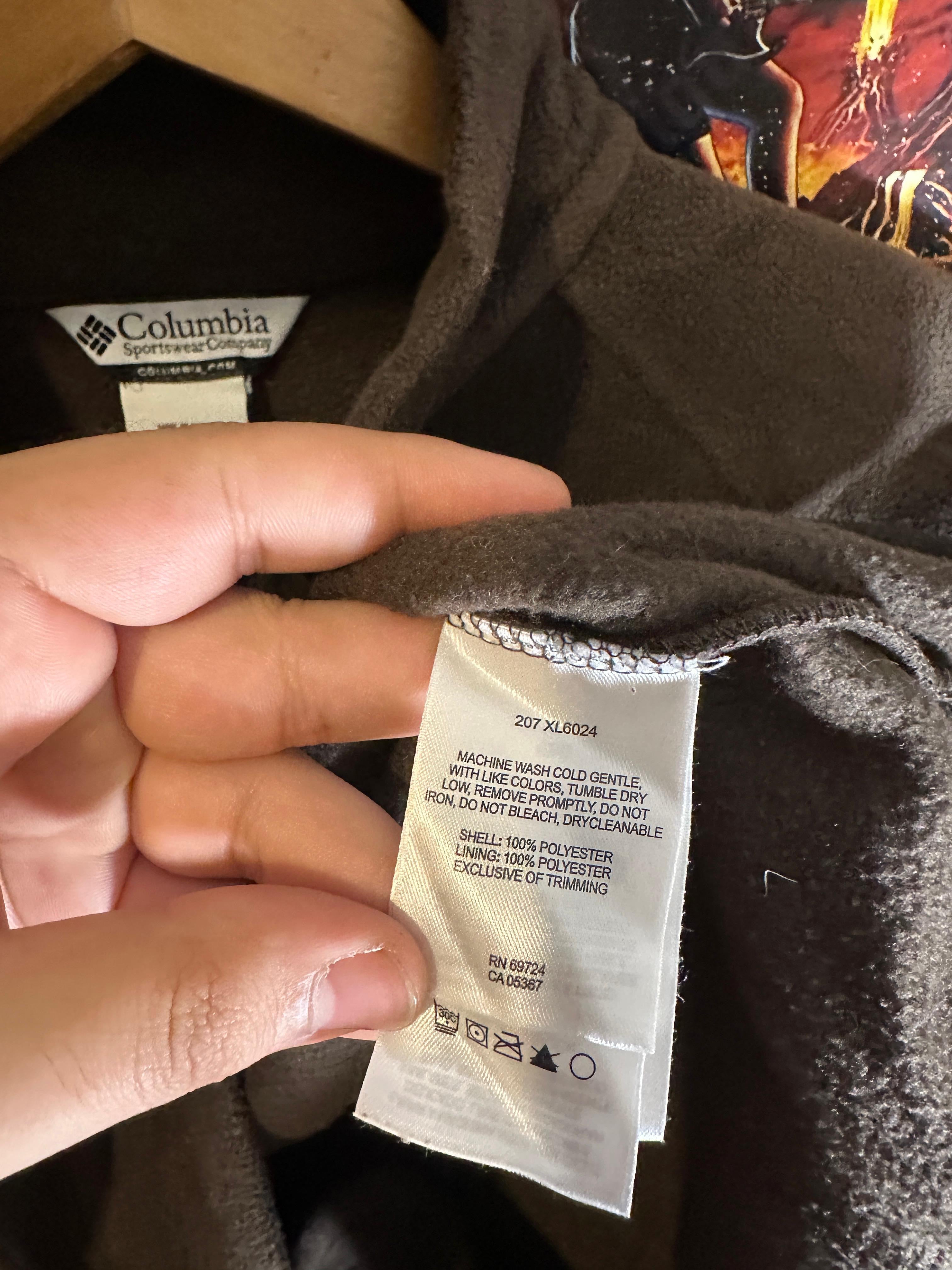 Brown Columbia fleece jacket