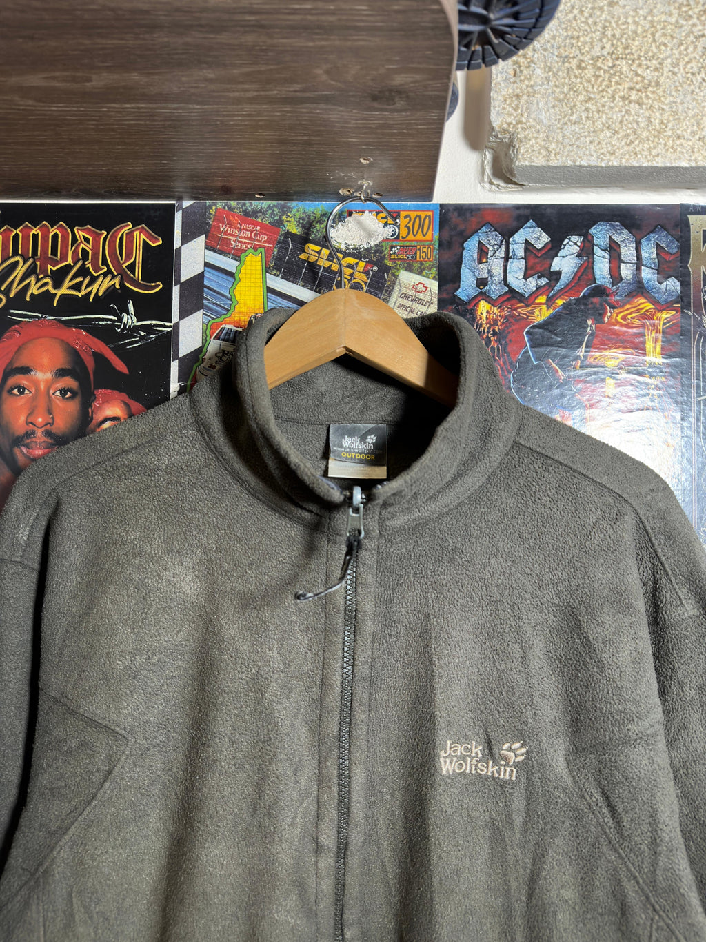 Brown Jack Wolfskin fleece jacket