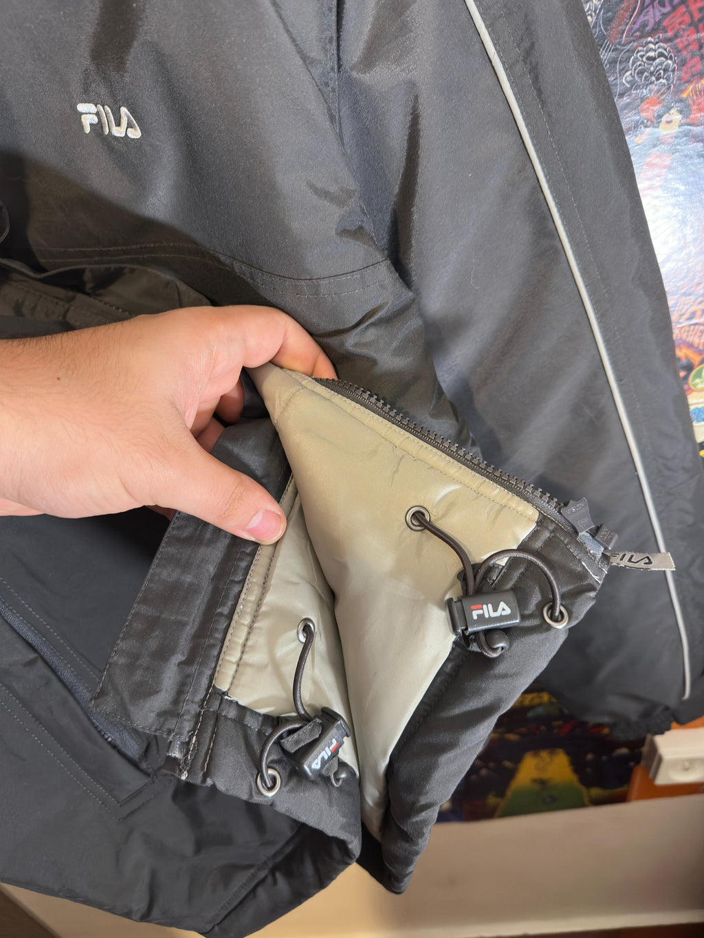 Heavy Fila windbreaker