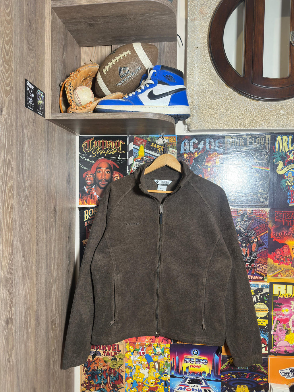 Brown Columbia fleece jacket