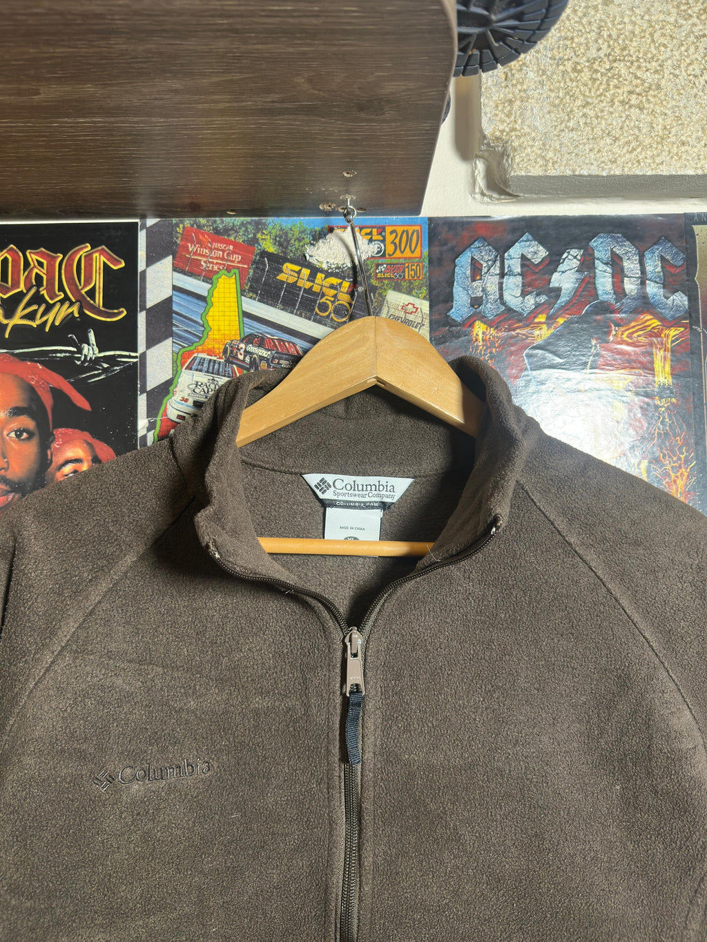 Brown Columbia fleece jacket