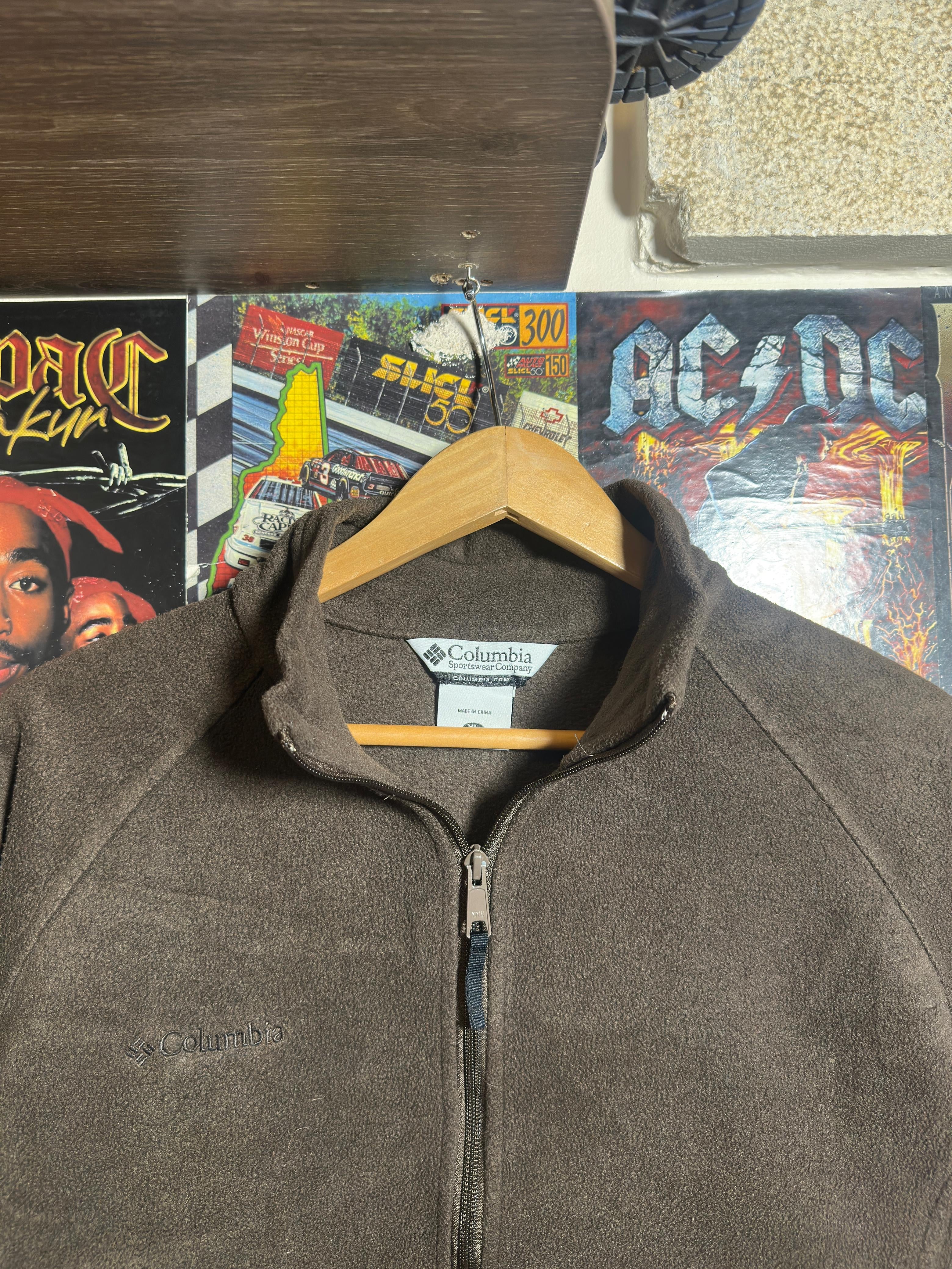 Brown Columbia fleece jacket