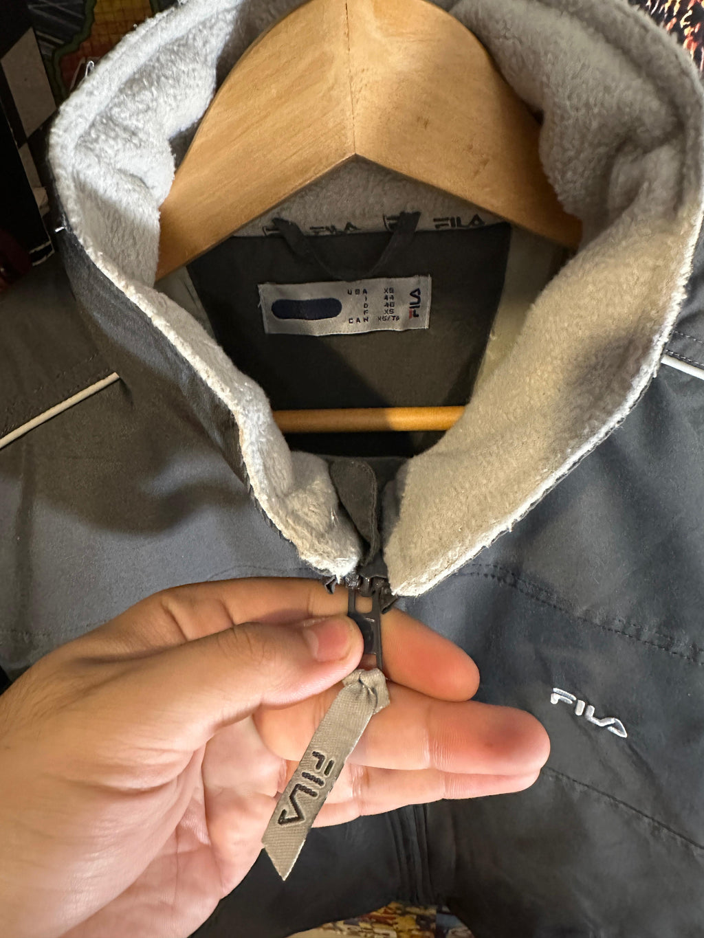 Heavy Fila windbreaker